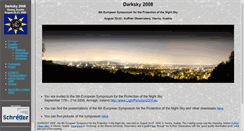 Desktop Screenshot of darksky2008.kuffner-sternwarte.at